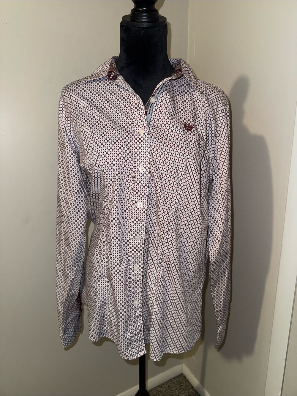 Cinch Women’s Patterned Long-Sleeve Button Up